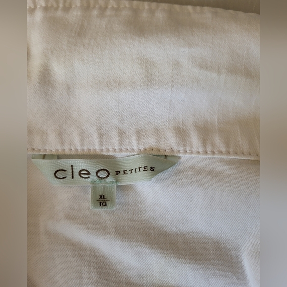 Cleo White Jean Jacket, Size XLP - Picture 3 of 4